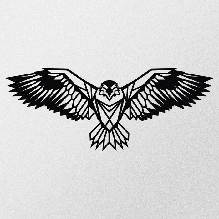 Wallity Eagle3 Metal Decor Escultura de Pared Negra Wallity Eagle3 Metal Decor Escultura de Pared Negra